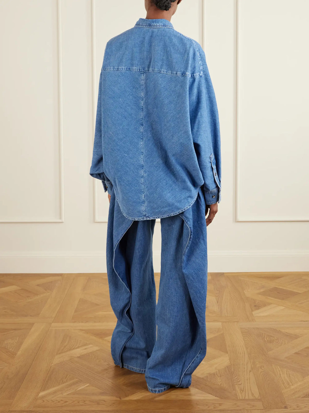 LOEWE Anagram-embroidered Denim Shirt