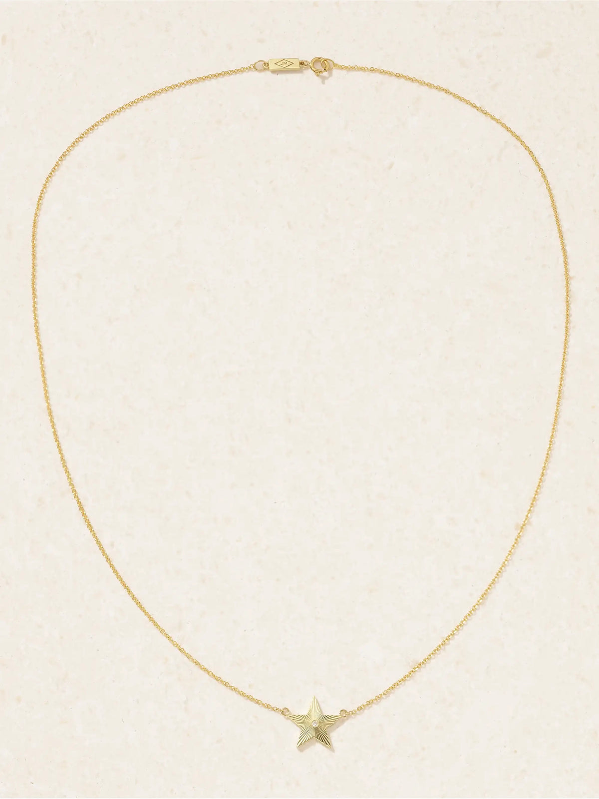 Mini 70s Star 18-karat Gold Diamond Necklace