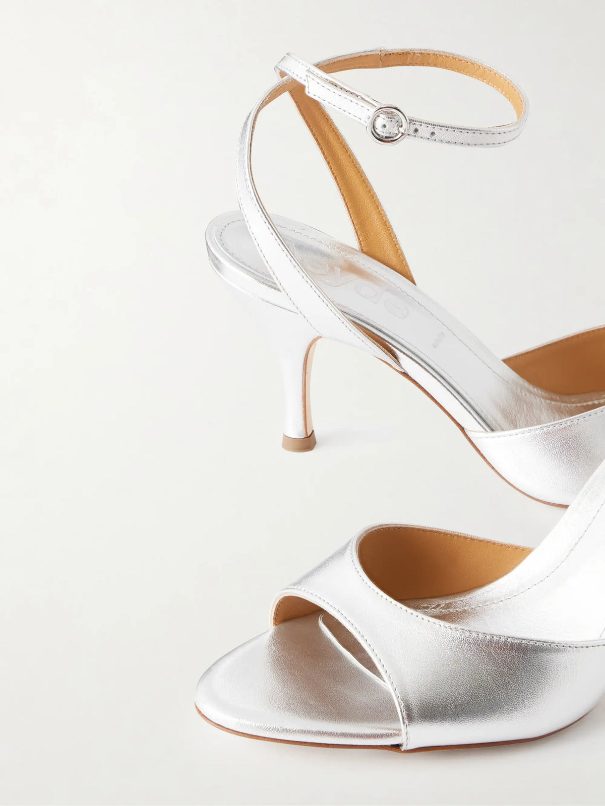 Jada 75 Metallic Leather Sandals