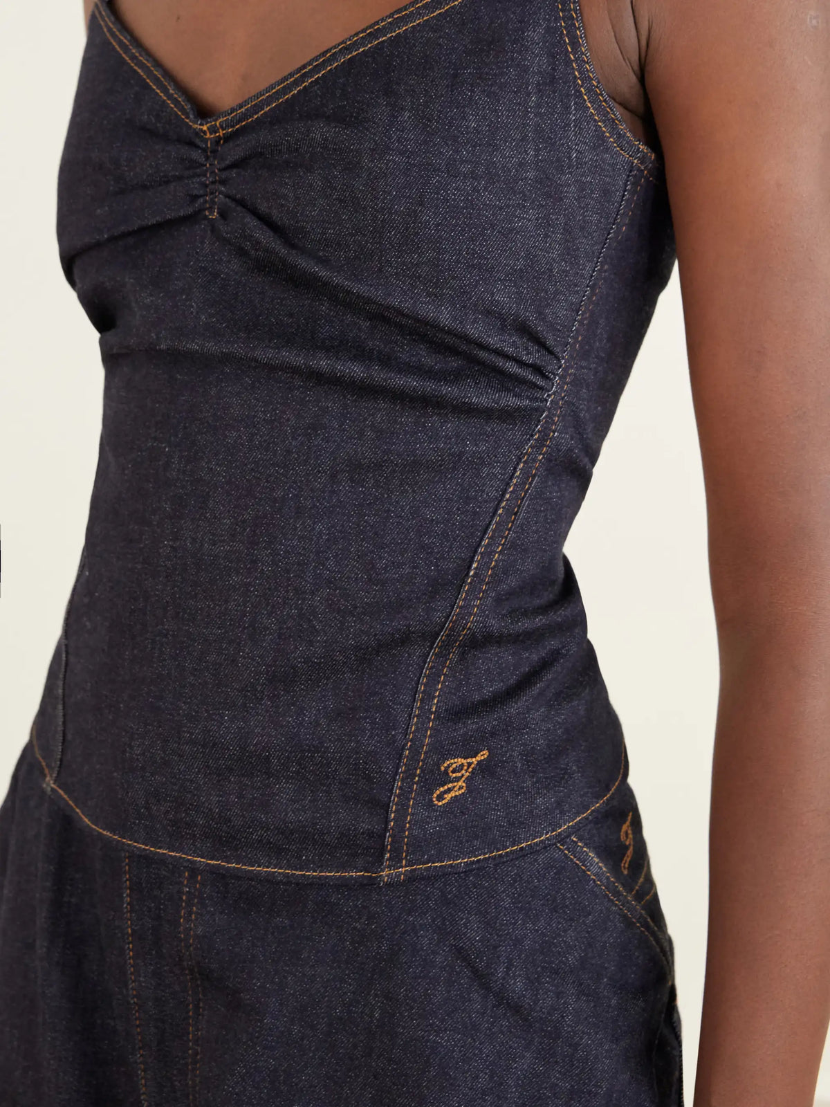 Jacquemus Le Haut De-nimes Cotton And Cashmere-blend Denim Cami