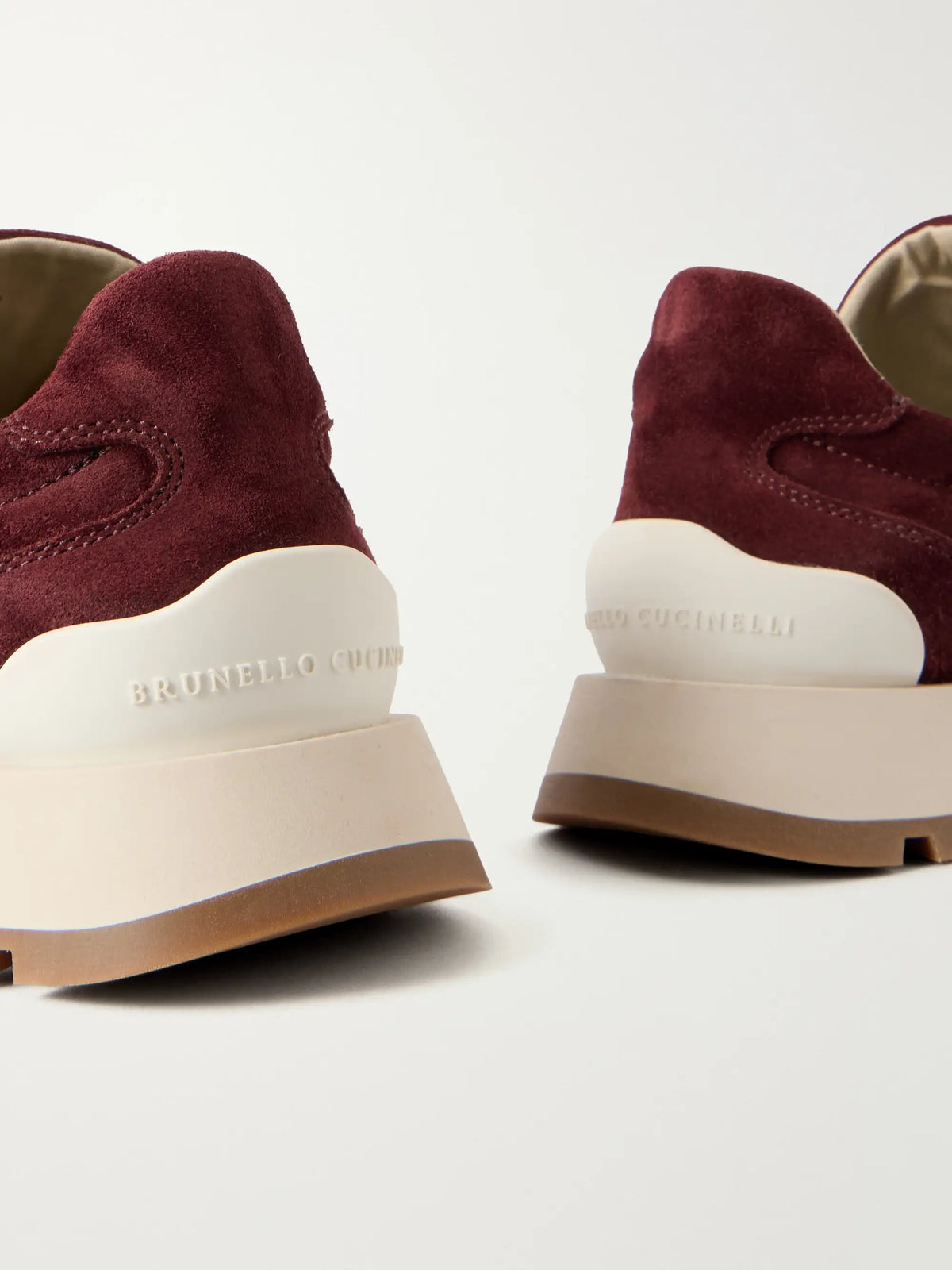 Bead-embellished Suede Sneakers
