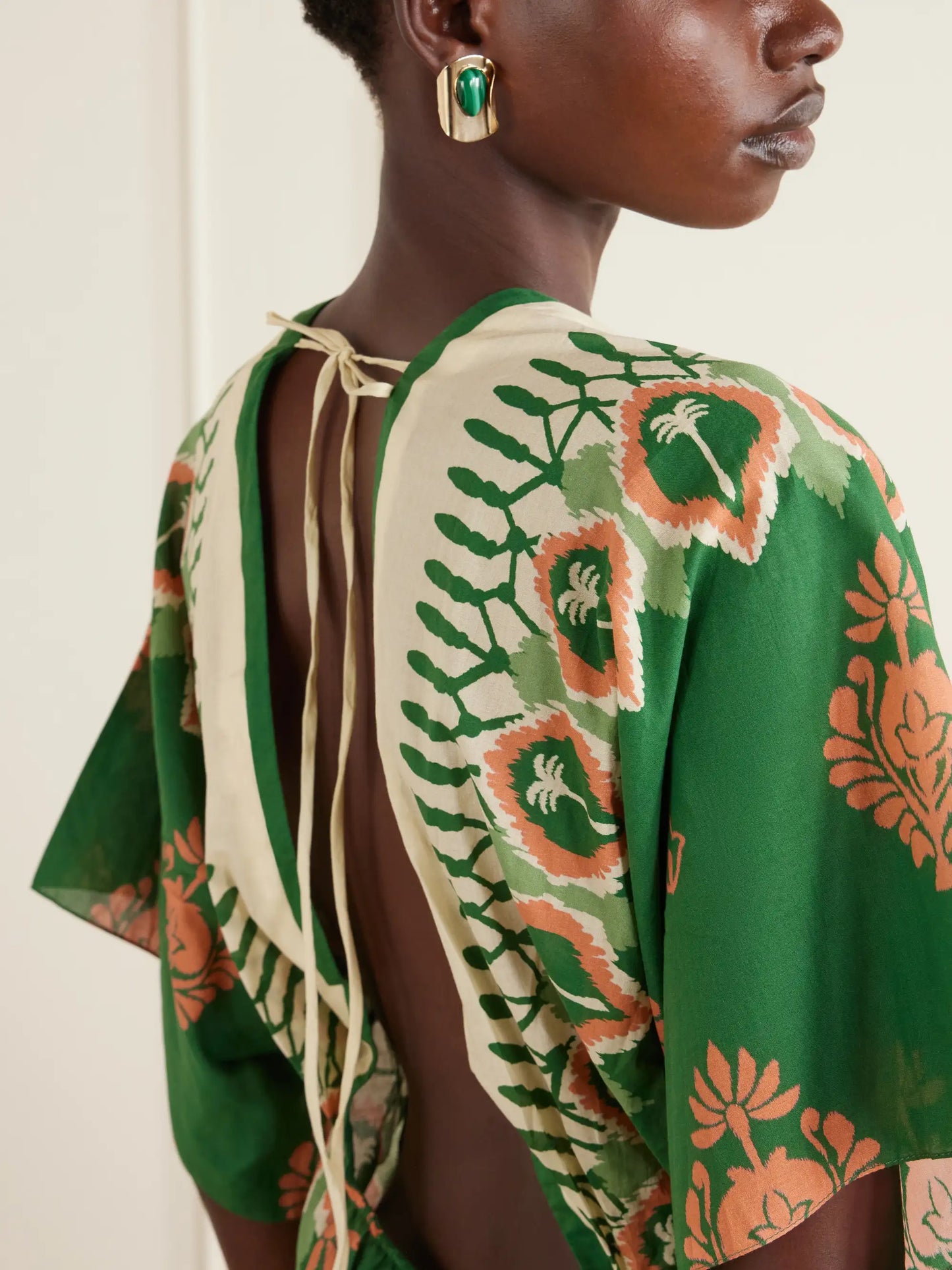 Inundada De Color Printed Cotton-voile Mini Dress