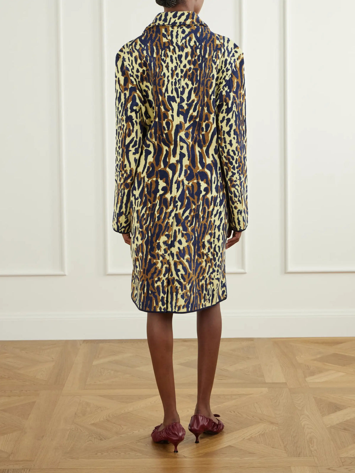 Marni Leopard-jacquard Virgin Wool Coat