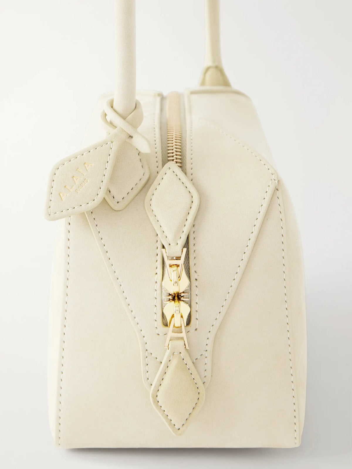 Alaïa Le Bouledogue Mini Nubuck Shoulder Bag