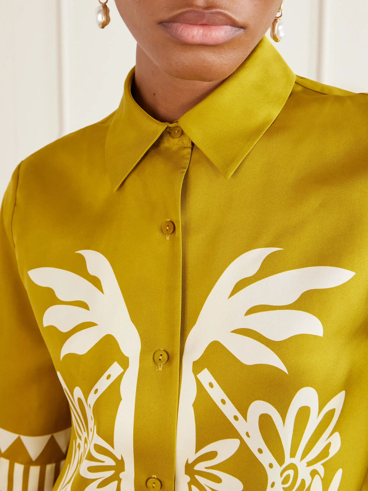 Eres Emeraude Printed Silk Shirt
