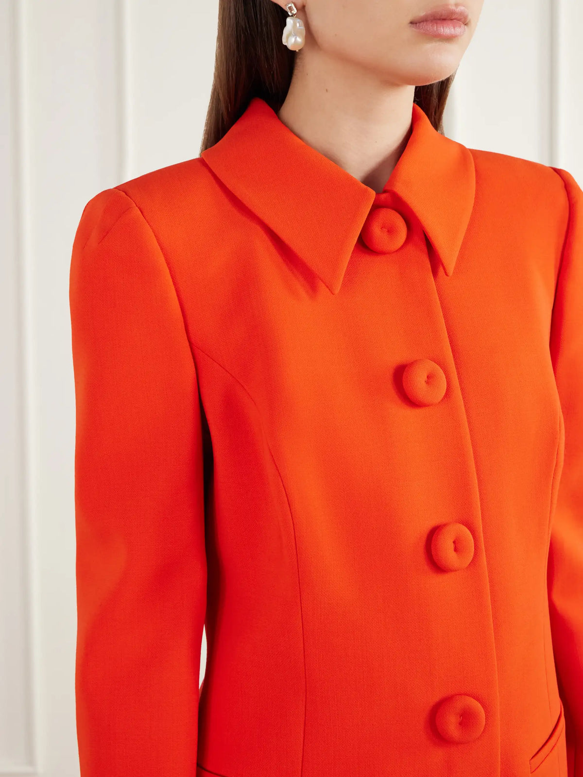 Carolina Herrera Stretch Wool-blend Twill Jacket