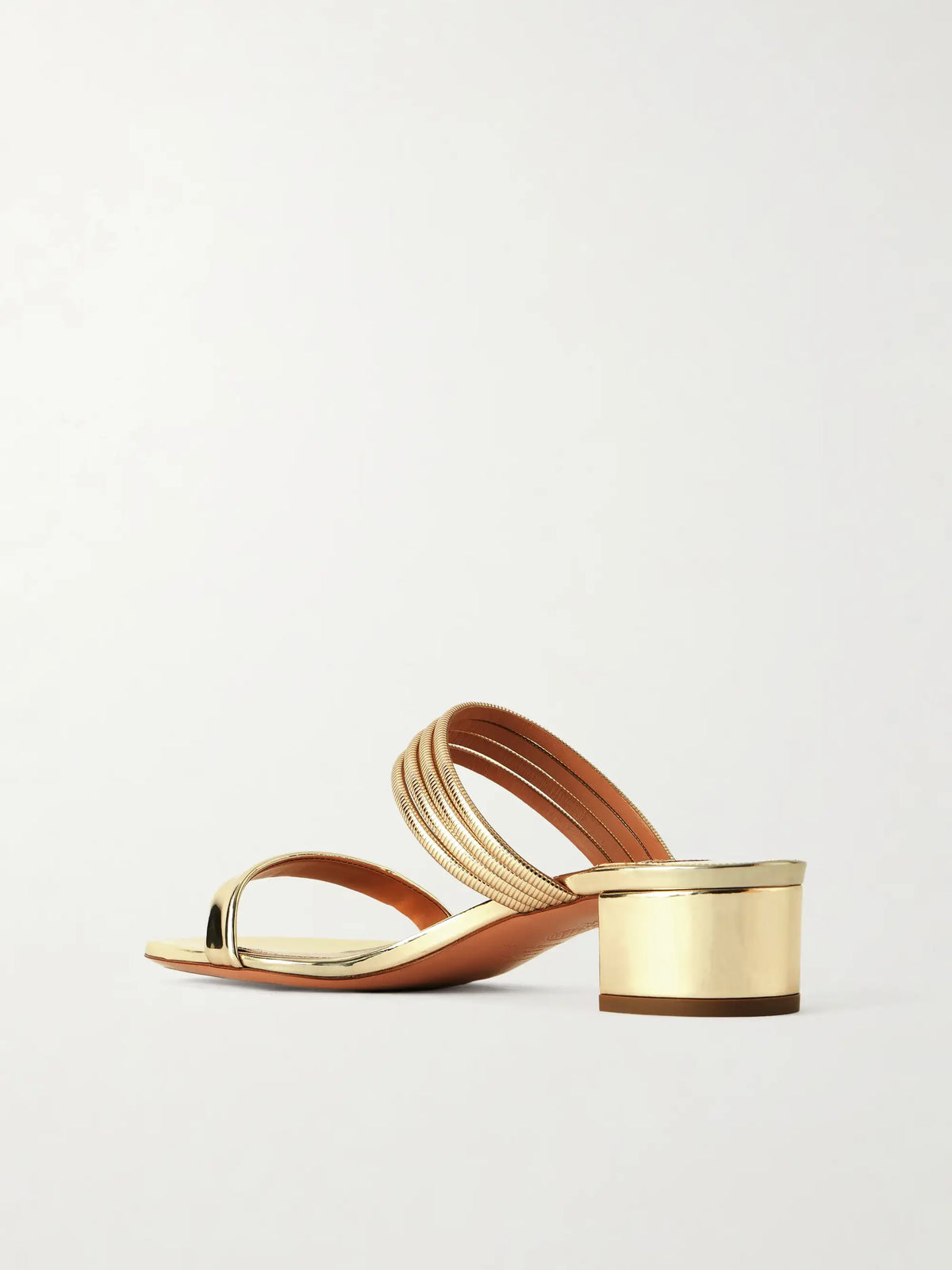 Collier 35 Embellished Metallic Leather Mule