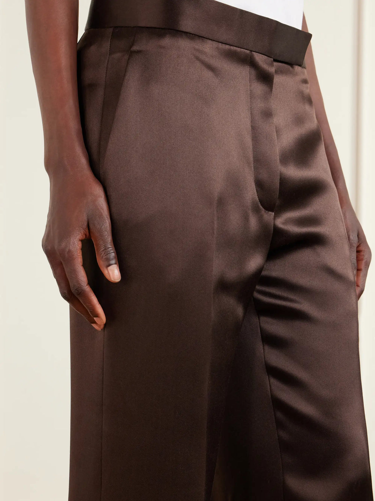 TOM FORD Silk-satin Straight-leg Pants