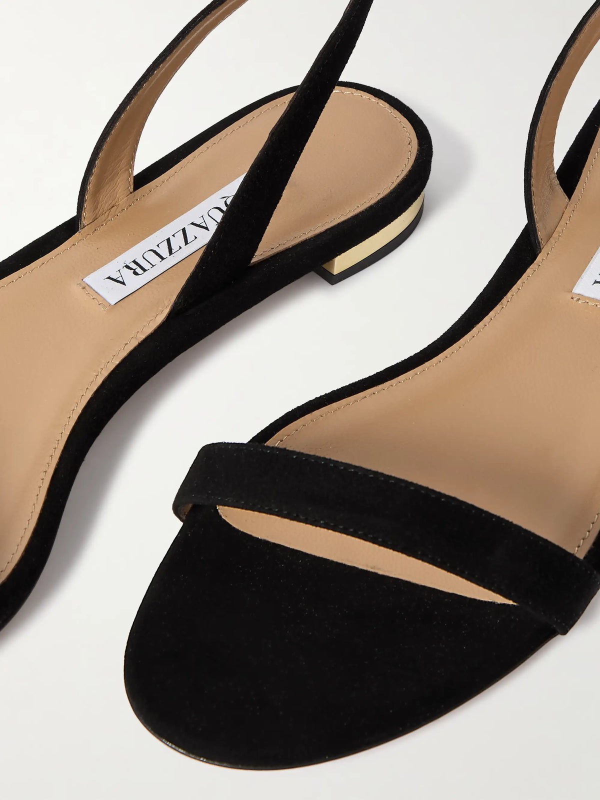 So Nude Suede Slingback Sandals