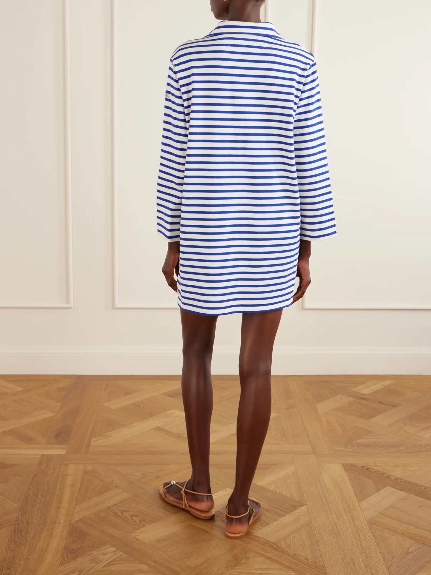 Striped Cotton-jersey Mini Dress