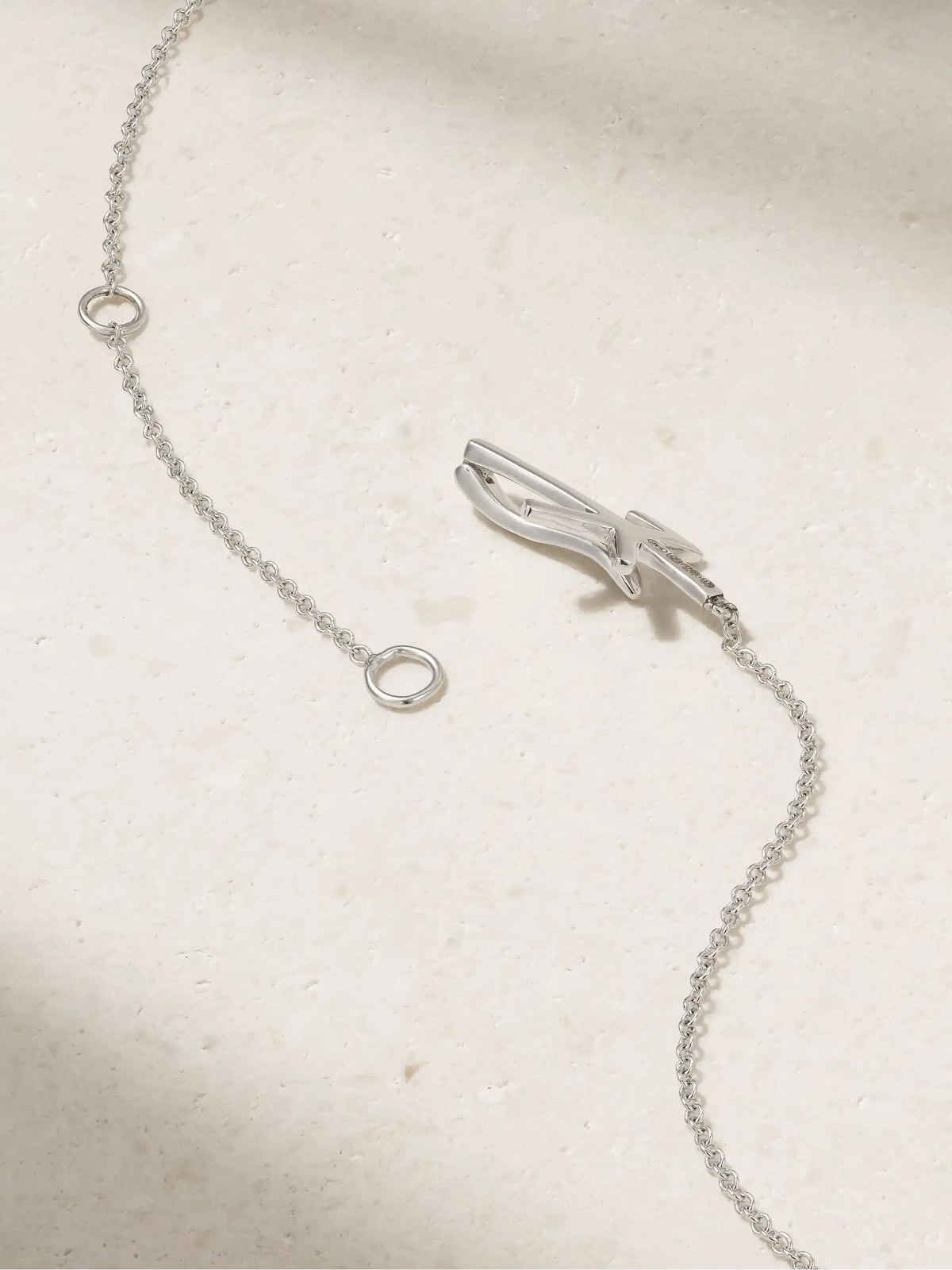 Oui 18-karat White Gold, Diamond And Enamel Necklace