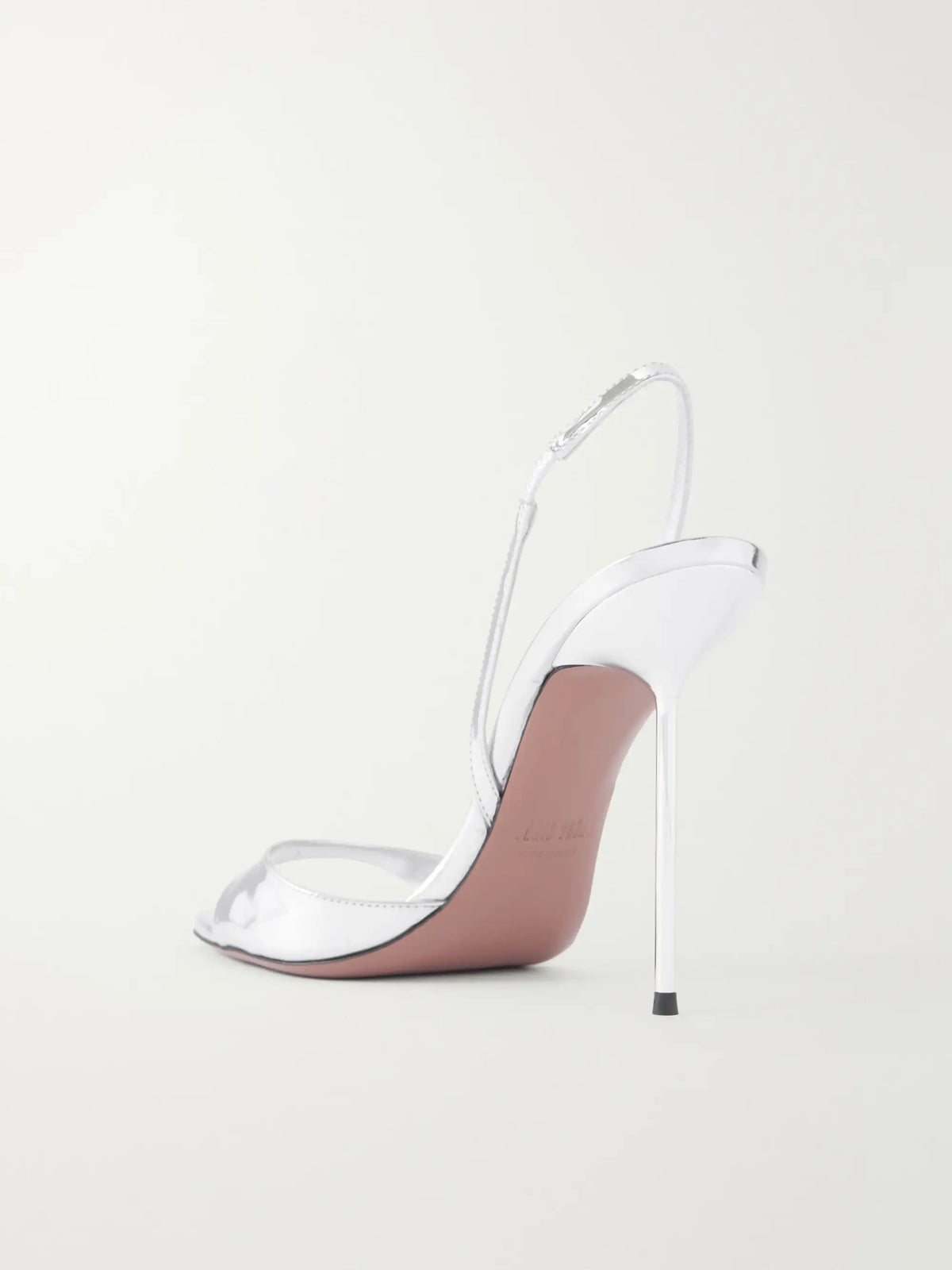 Lidia 95 Mirrored-leather Slingback Sandals