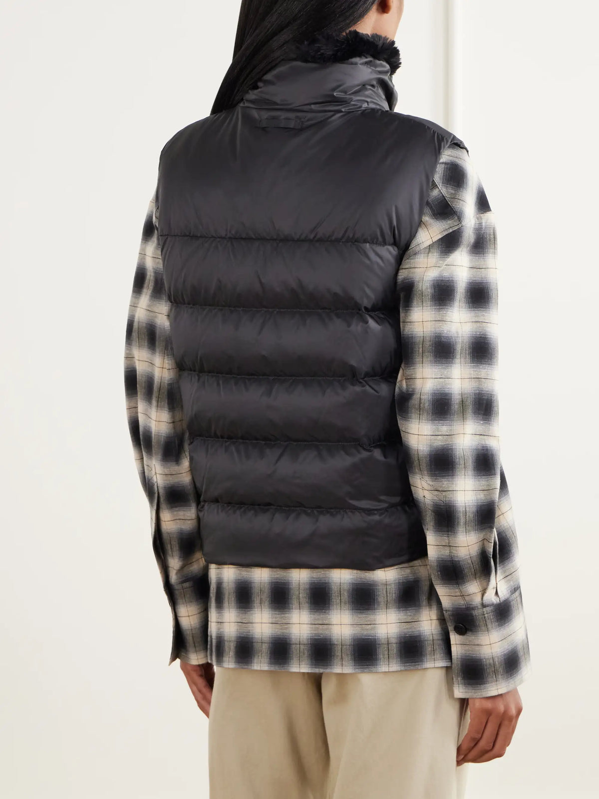 Max Mara Canditi Reversible Quilted Shell And Plush Down Gilet