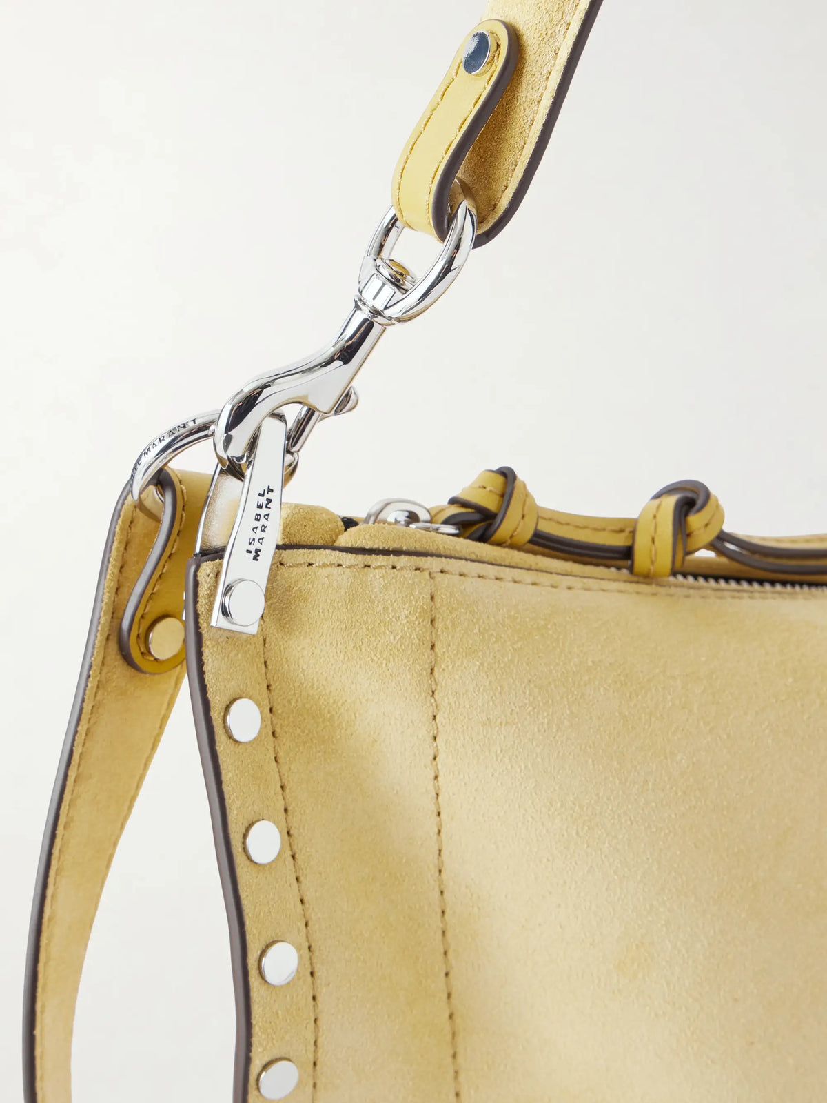 Oskan Studded Suede Shoulder Bag