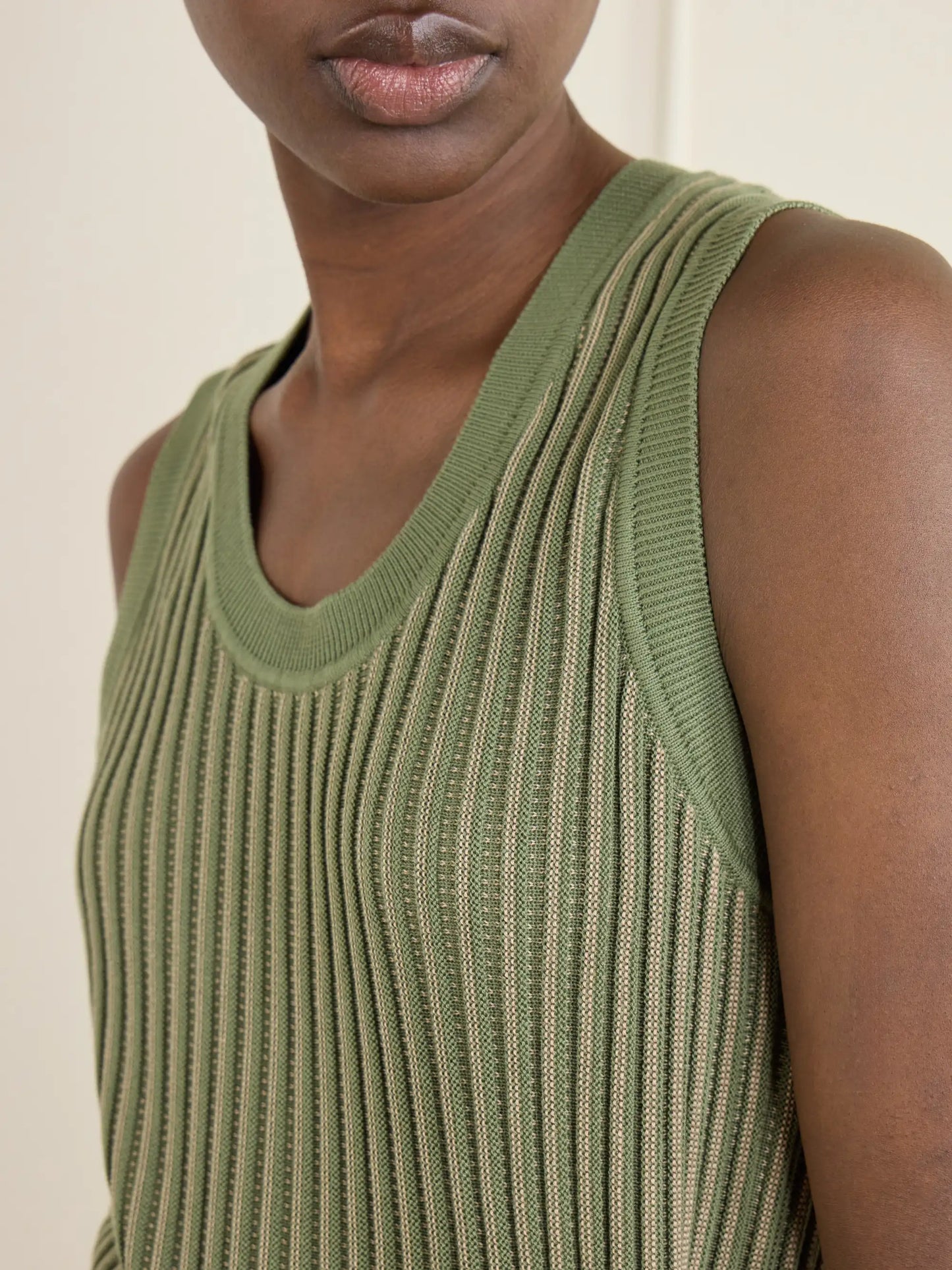 Aldcroft Ribbed-knit Cotton Tank Top