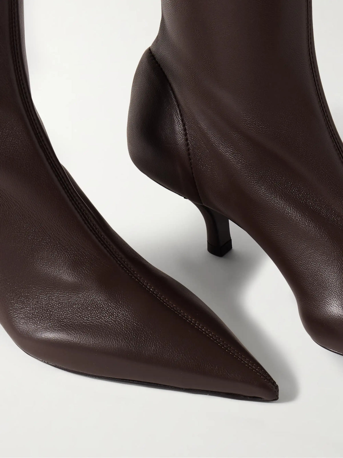 The Heeled Sock Leather Ankle Boots