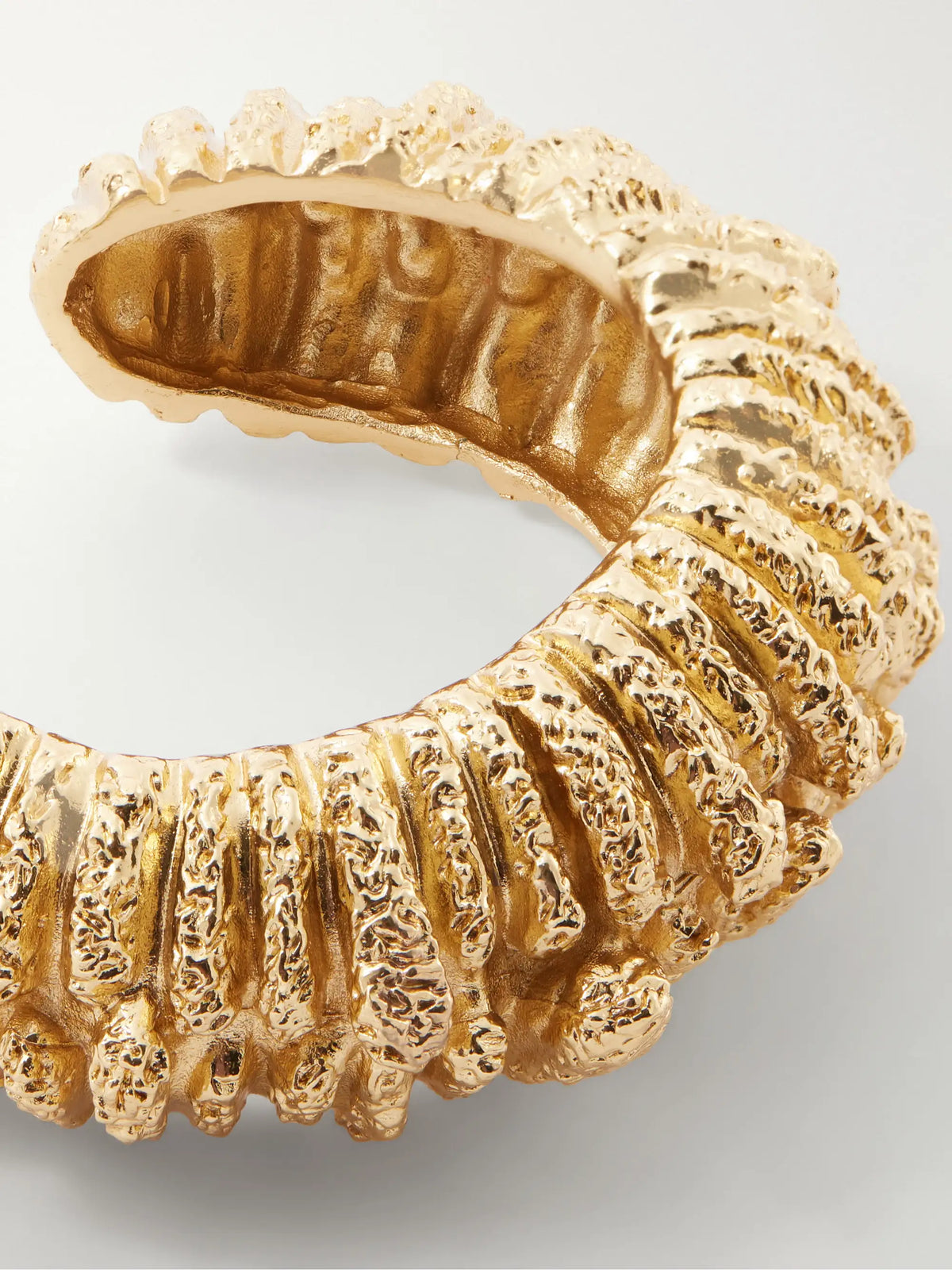 Paola Sighinolfi Bosco Textured Gold-plated Bracelet