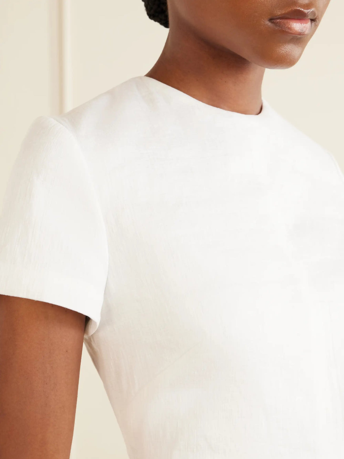 The Ridley Linen-blend Midi Dress