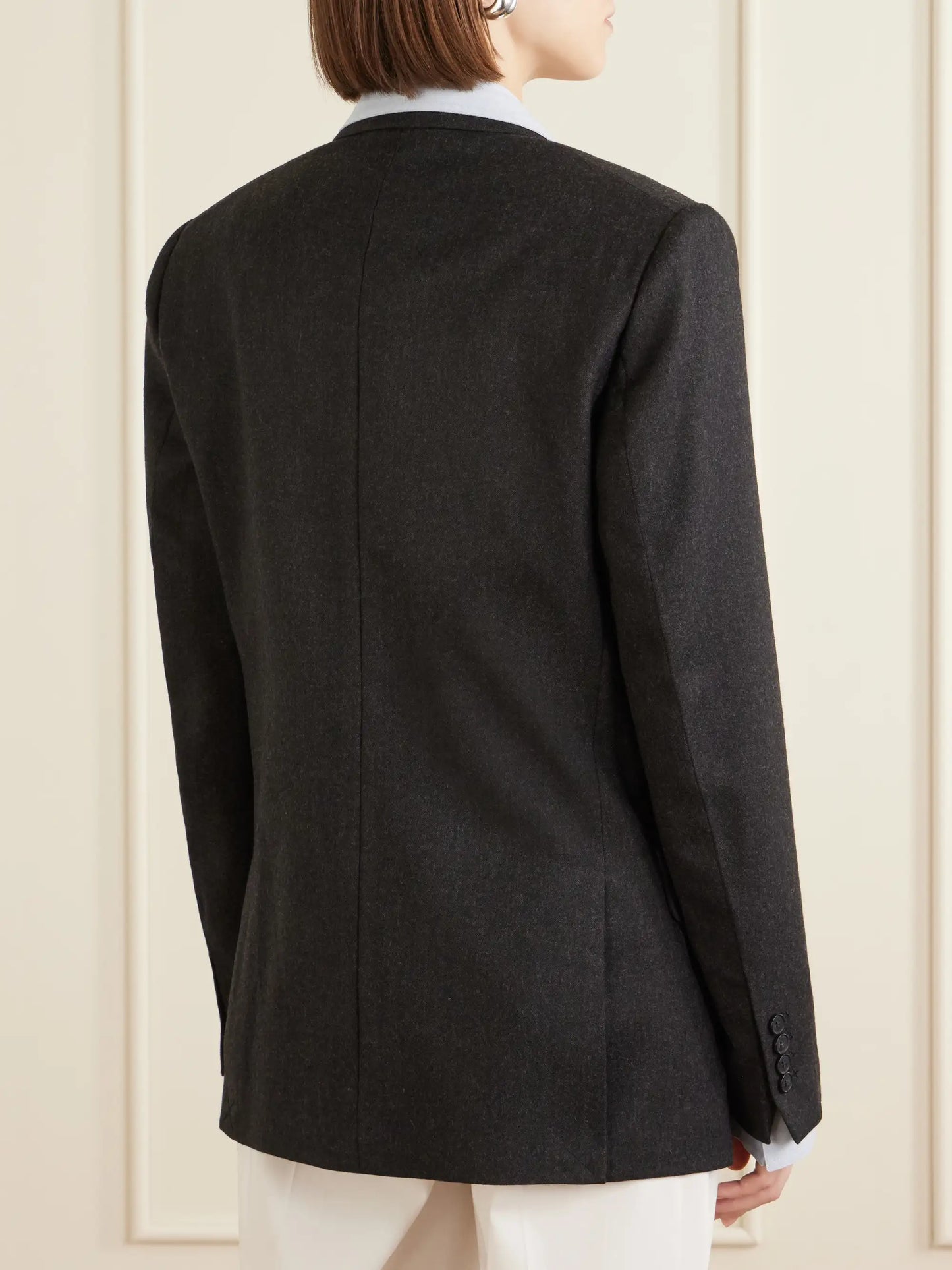 Beatrice Double-breasted Wool Blazer