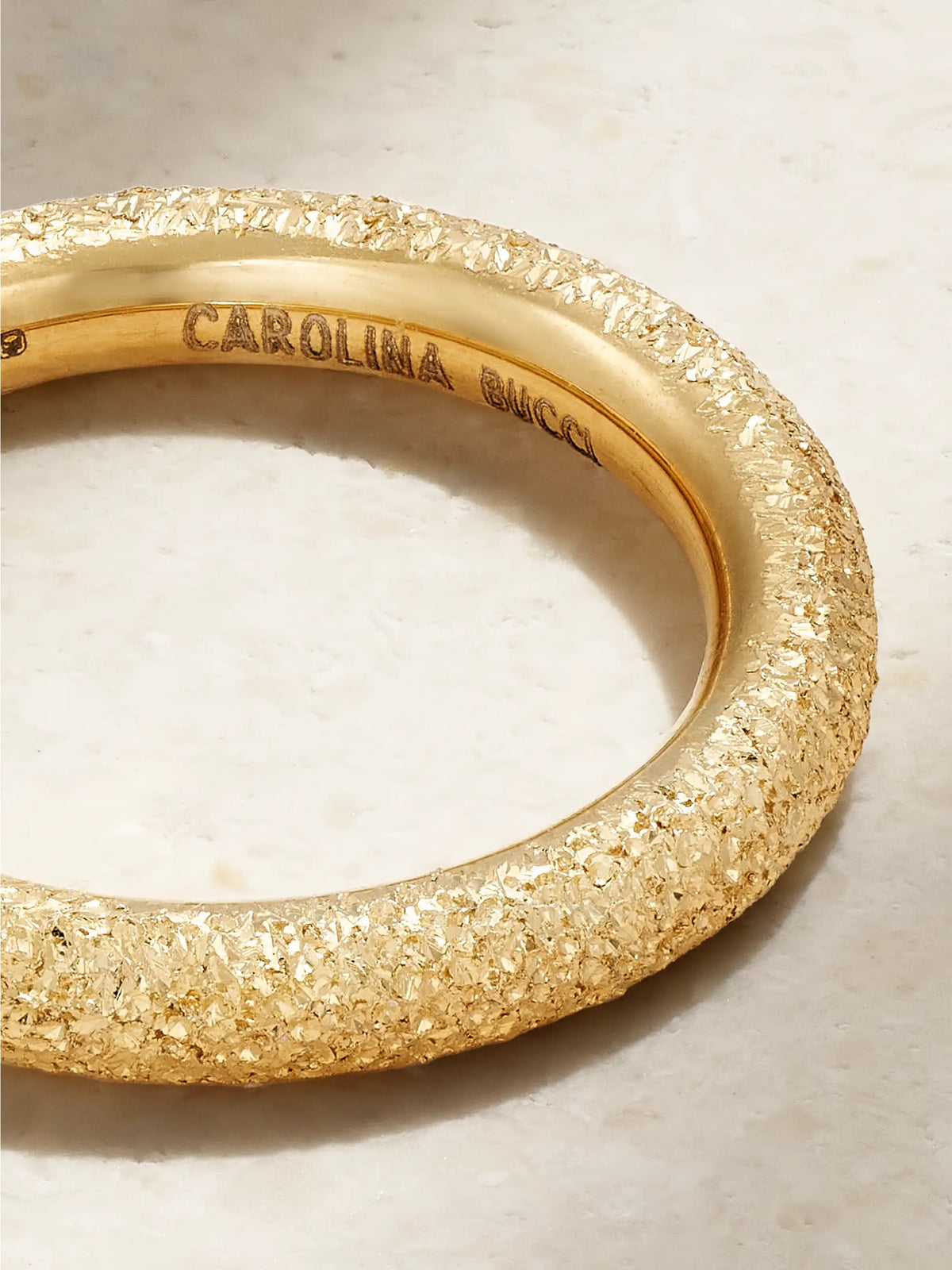 Florentine Finish 18-karat Gold Ring