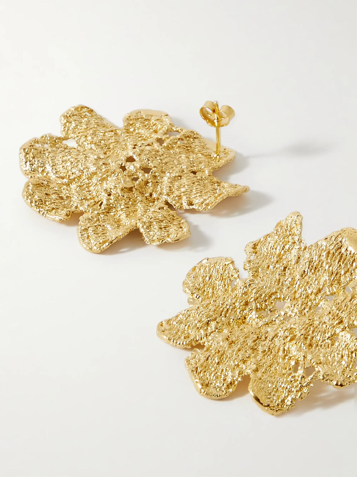 Anemone Gold-plated Earrings