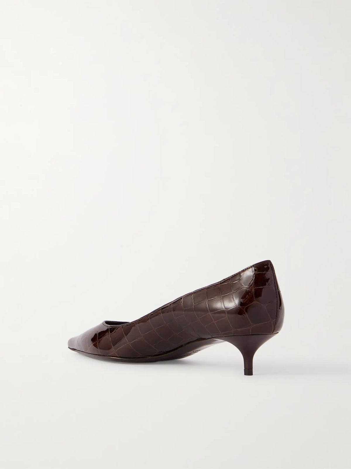 Amelia Croc-effect Leather Pumps