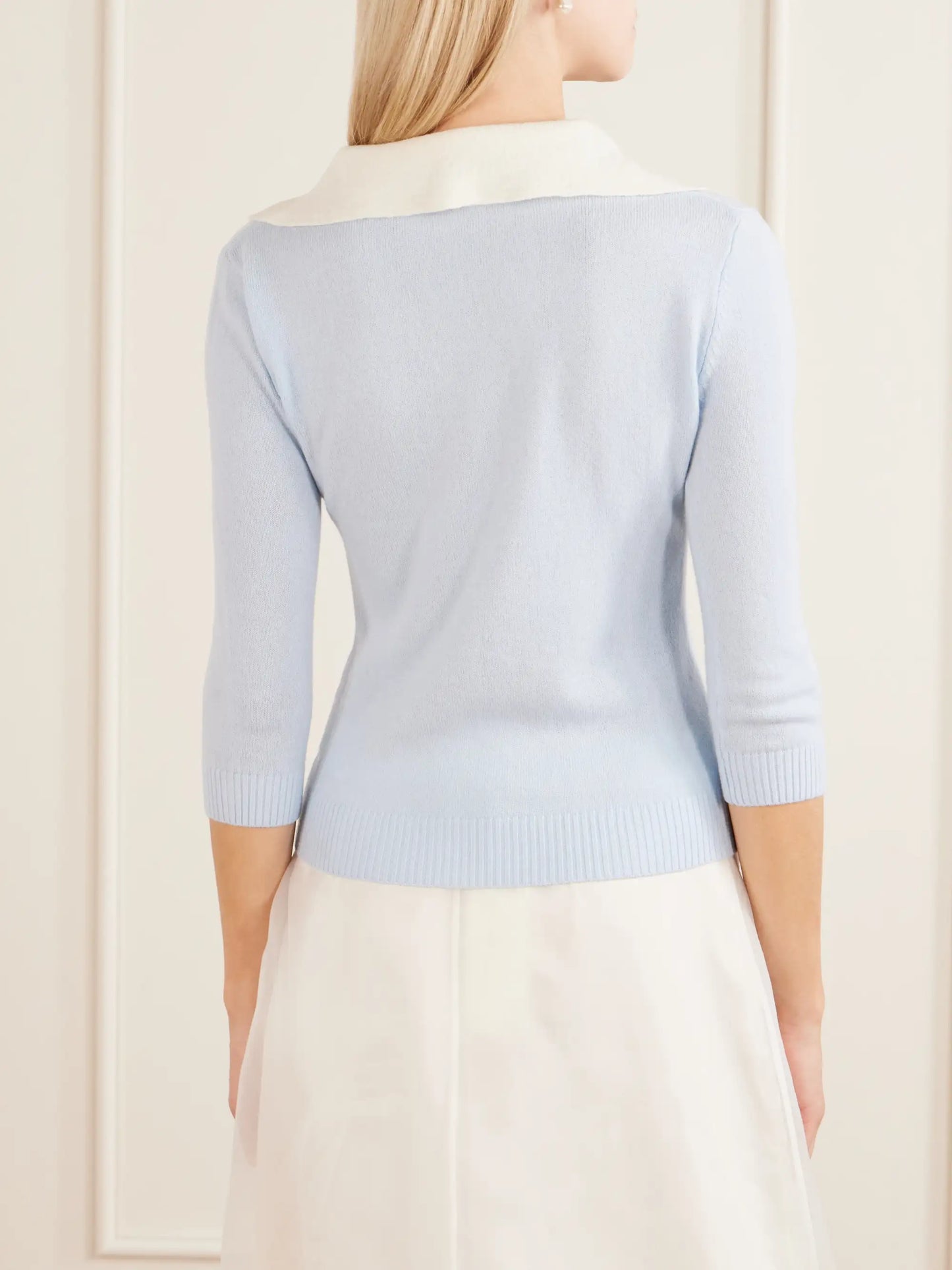 Logo-appliquéd Ribbed Wool Top