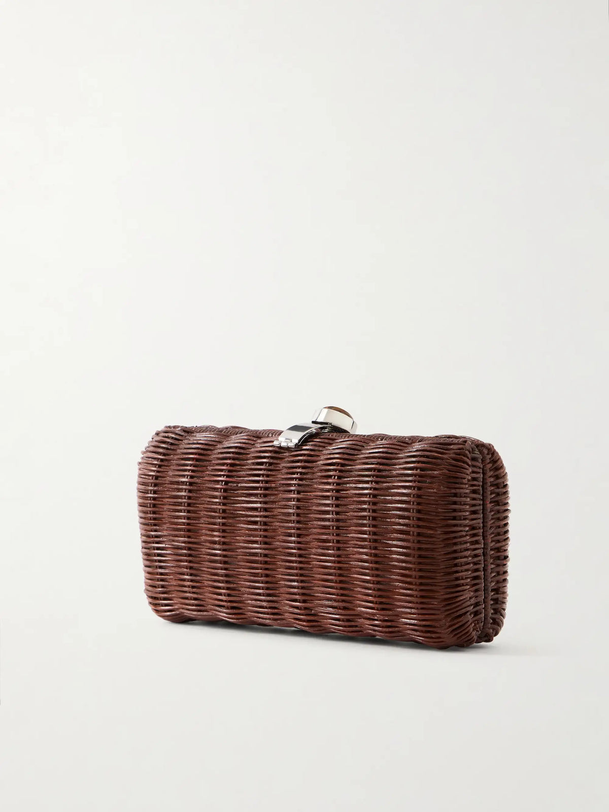 Poppy Basket Embellished Raffia Clutch