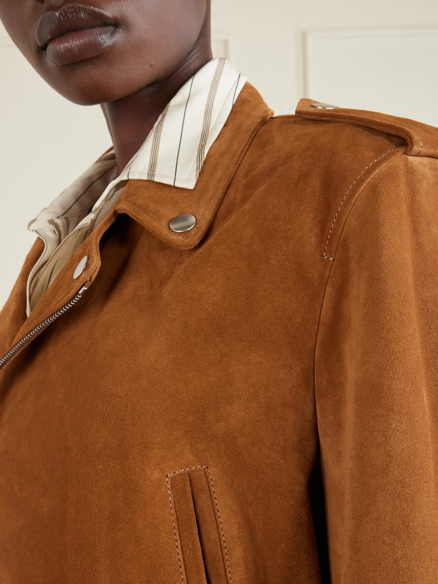 Evel Suede Biker Jacket