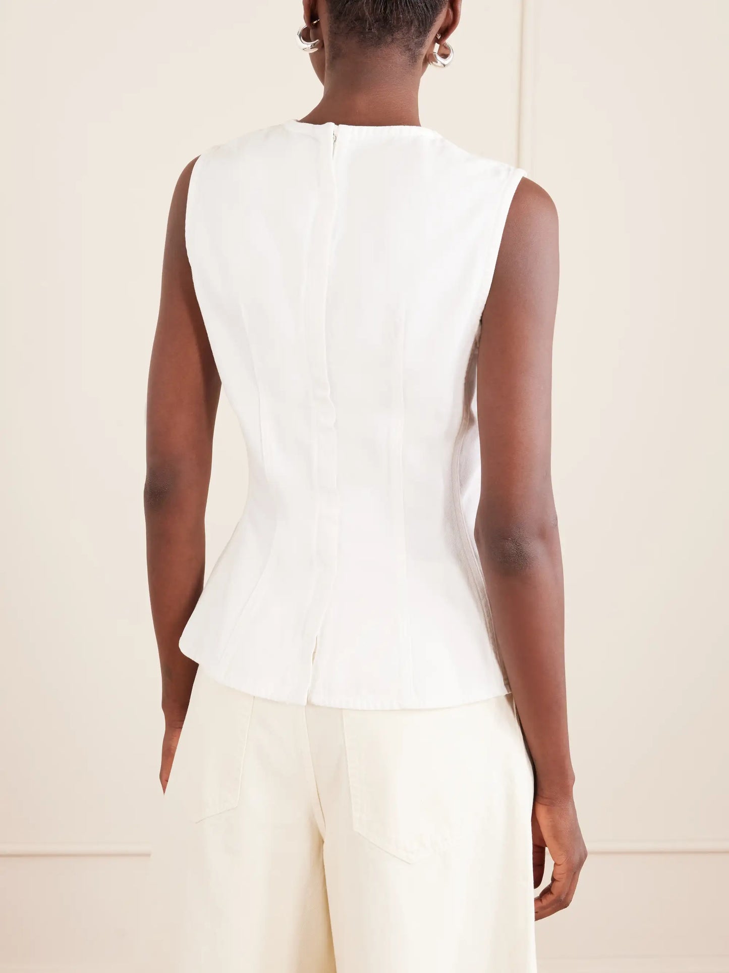 Corbin Cotton Peplum Top