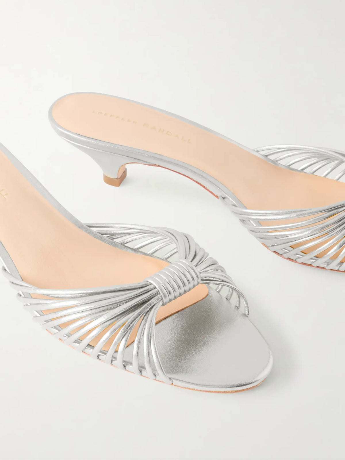 Dixie 40 Metallic-leather Mules