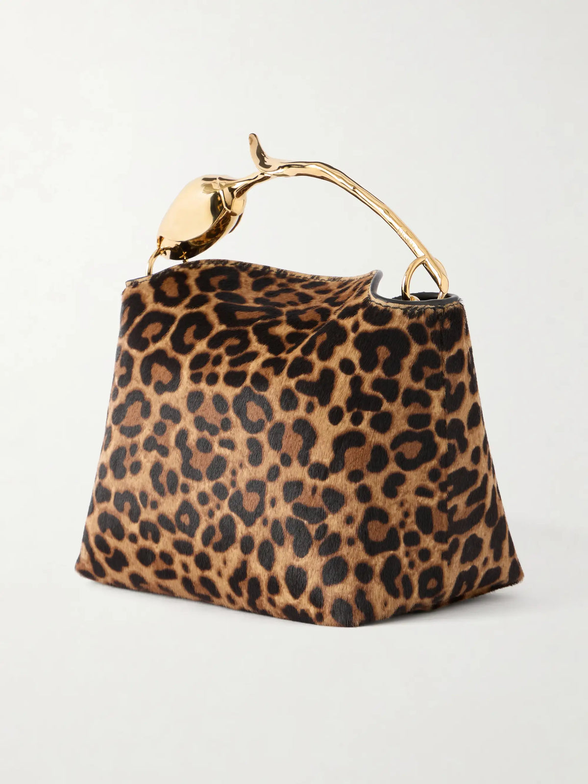 Bloom Mini Animal-print Calf Hair Clutch