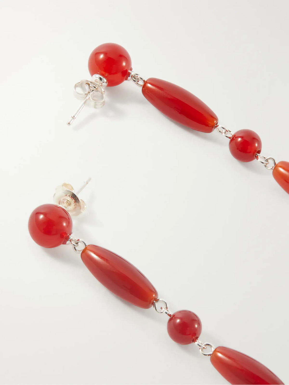 LIÉ STUDIO Lottie Sterling Silver Red Carnelian Earrings