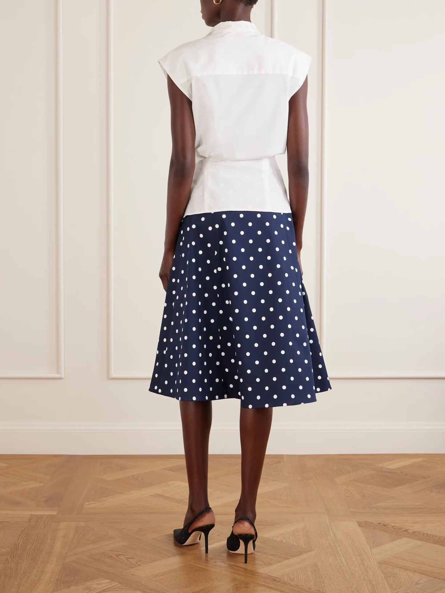 Wrap Cotton-blend Shirt
