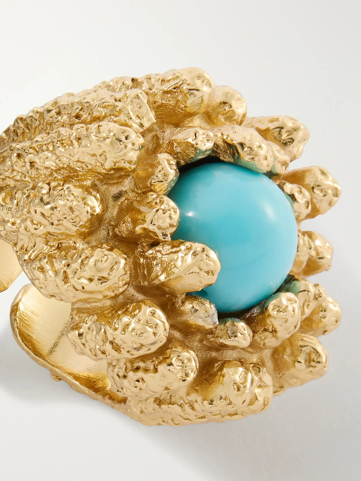 Paola Sighinolfi Lia 18-karat Gold-plated Pewter And Resin Ring