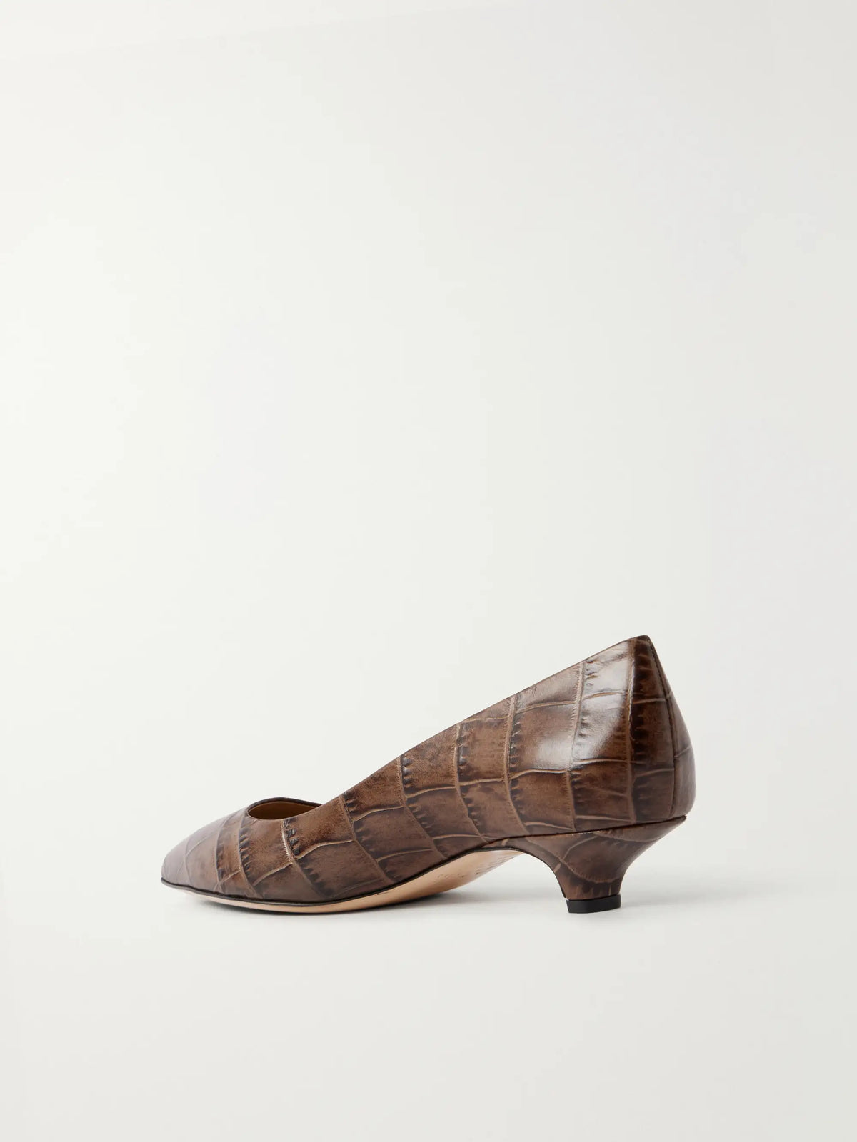 Jamie Haller The Kitty Point 30 Croc-effect Leather Pumps