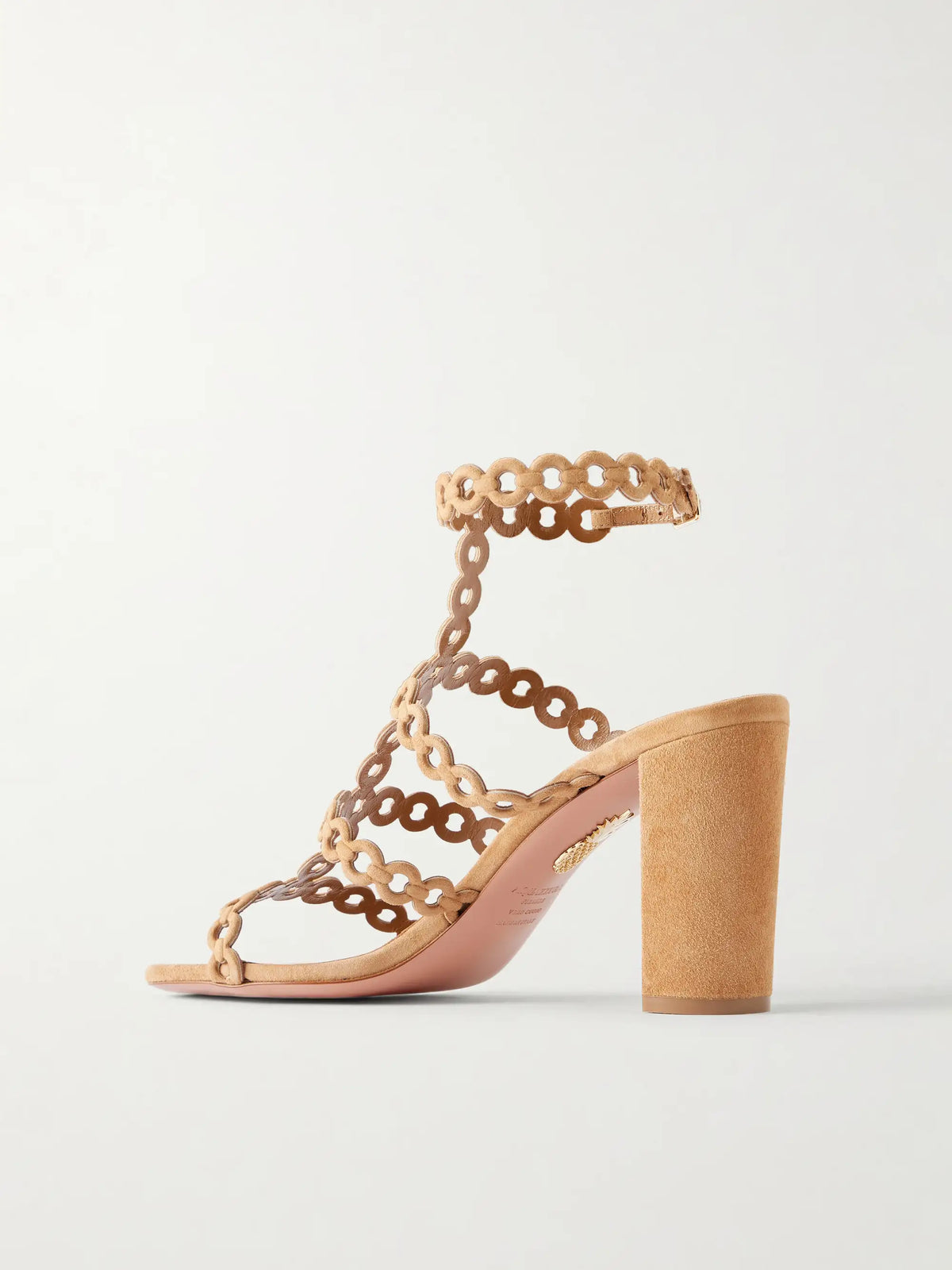 Infinity Chain 85 Cutout Suede Sandals