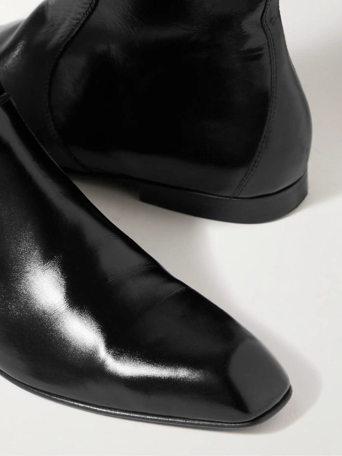 Colt Glossed-leather Ankle Boots