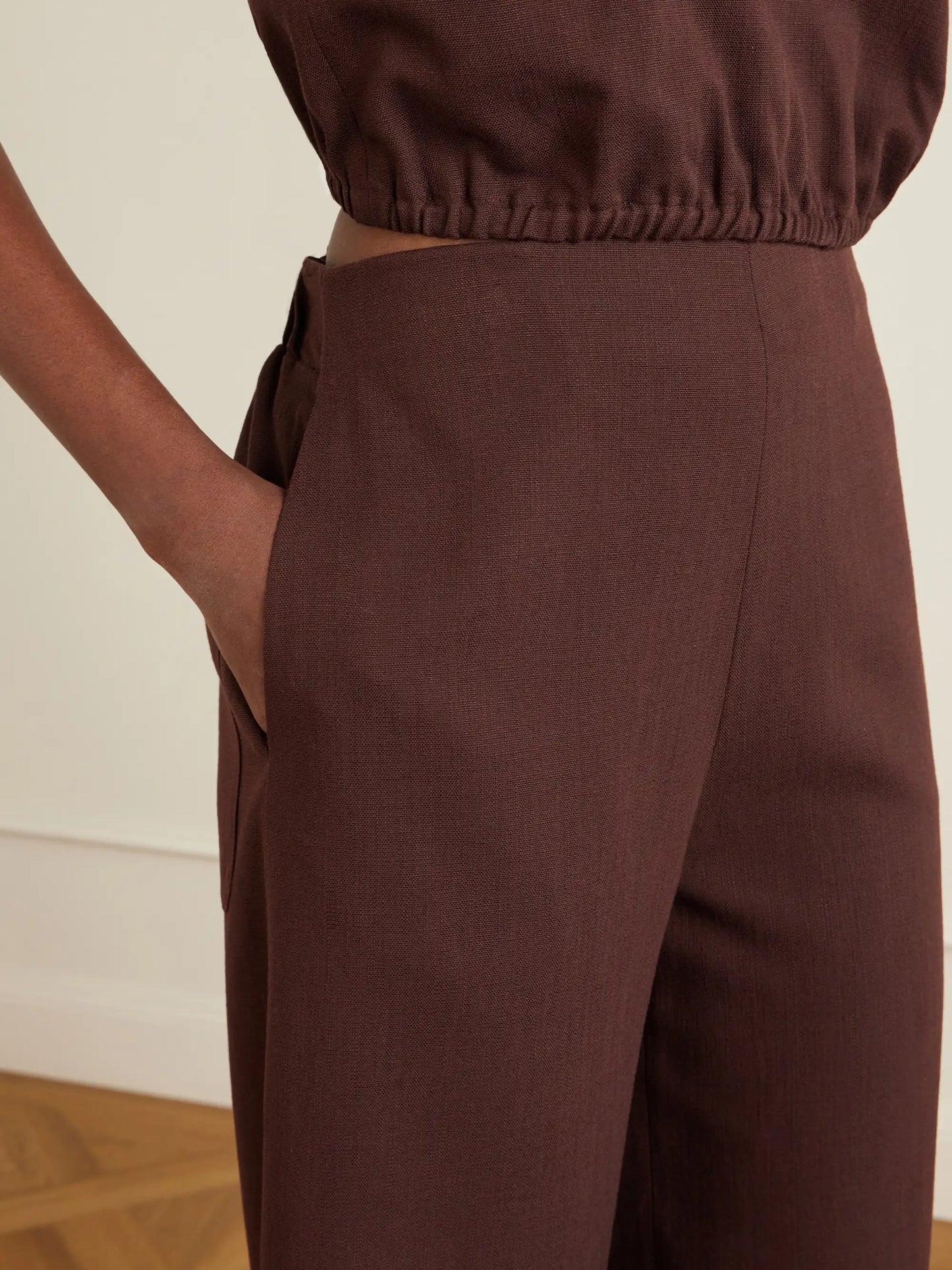 Zadie Poplin Wide-leg Pants