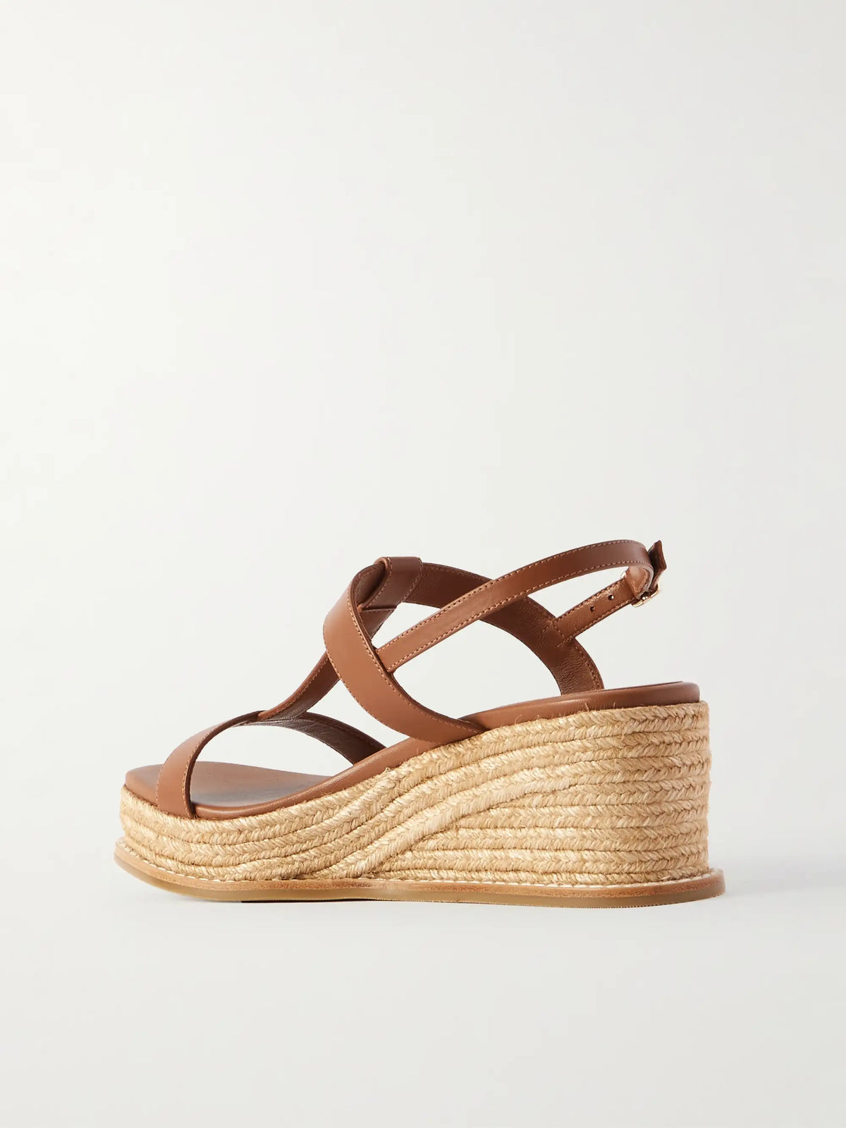Theia 60 Leather Espadrilles Wedge Sandals