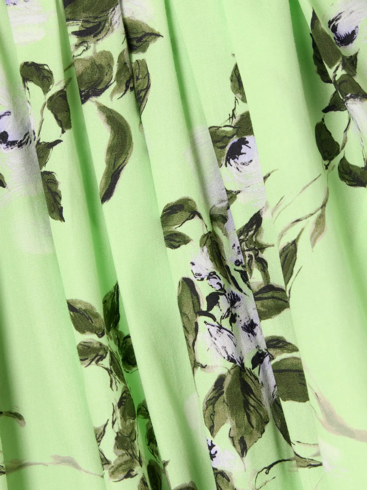 Eglantine Belted Gathered Floral-print Cotton-poplin Midi Dress
