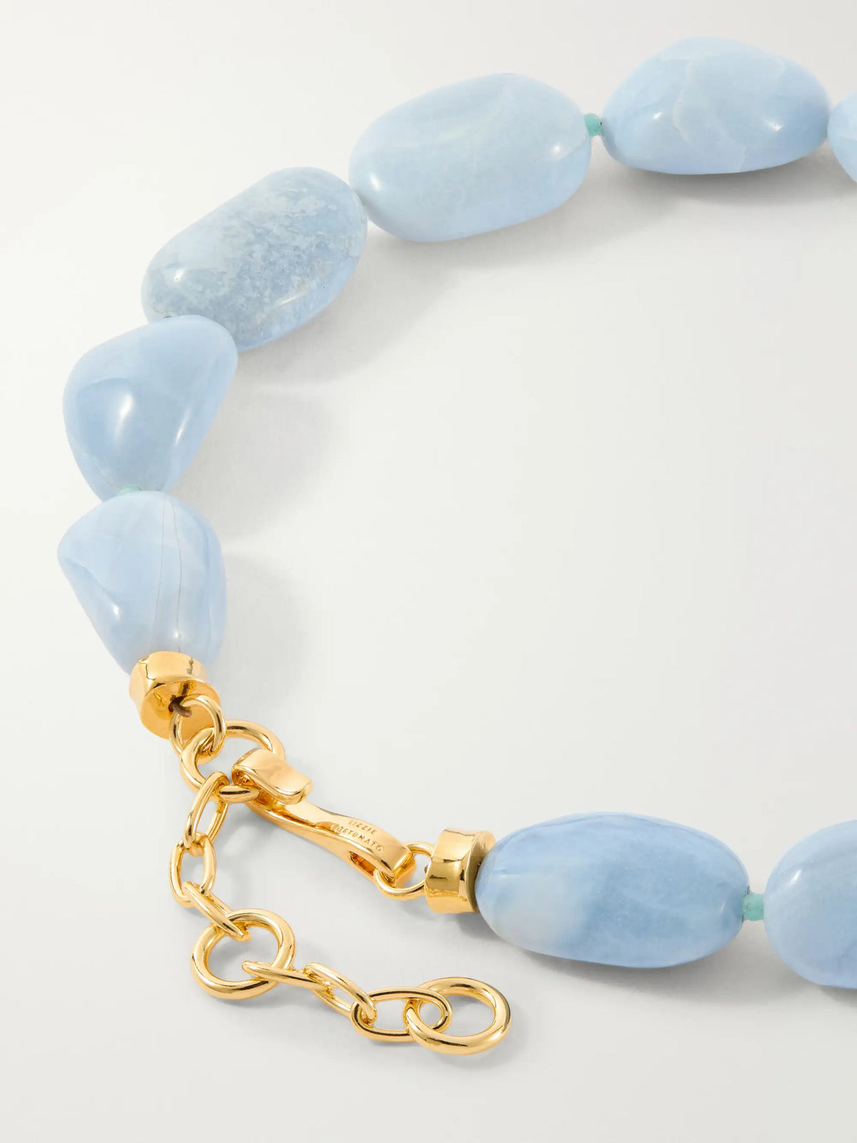 Lizzie Fortunato Sea And Sky Gold-plated Amazonite And Opal Necklace