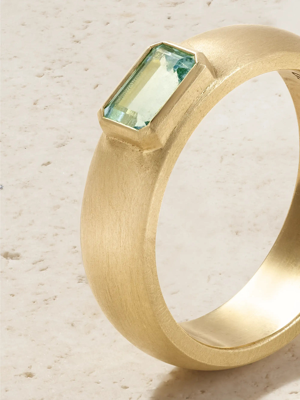 Gem Drop 18-karat Gold Emerald Ring