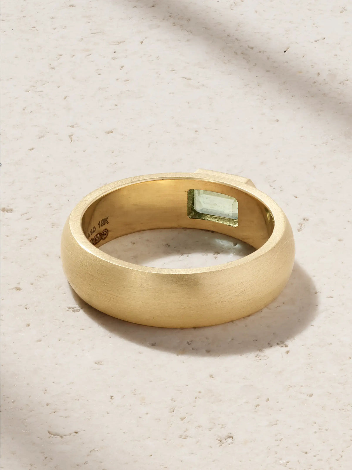 Gem Drop 18-karat Gold Emerald Ring
