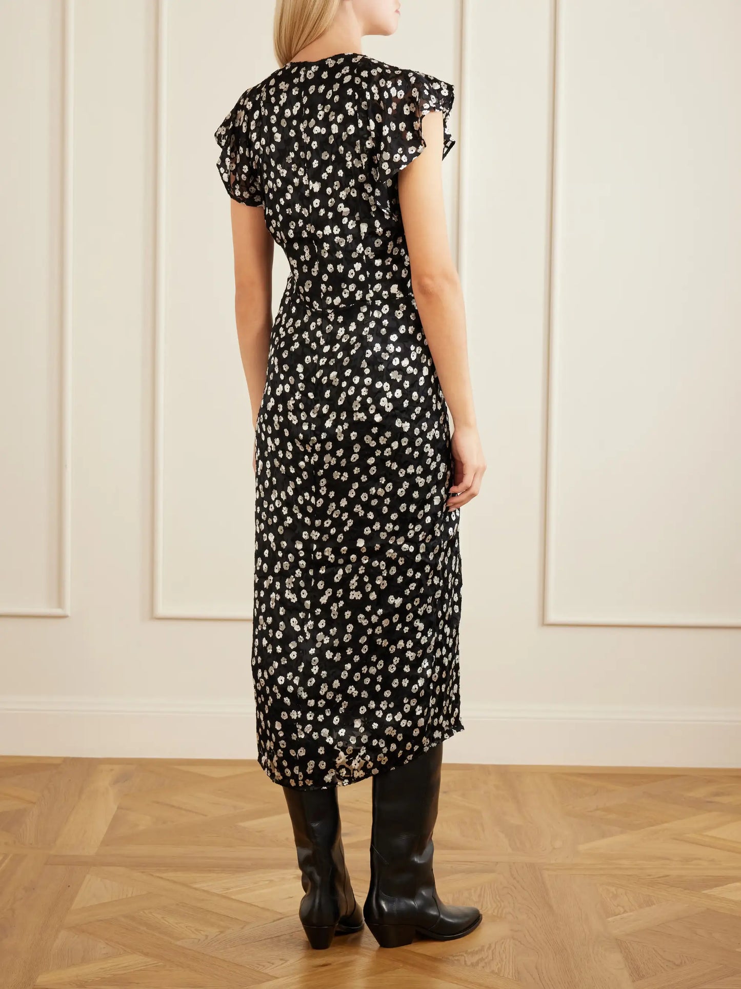 Lyndsay Floral-print Chiffon Midi Dress