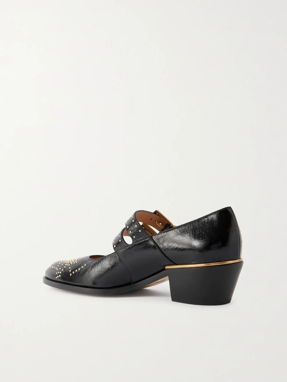 Susanna Studded Leather Mary Jane Pumps