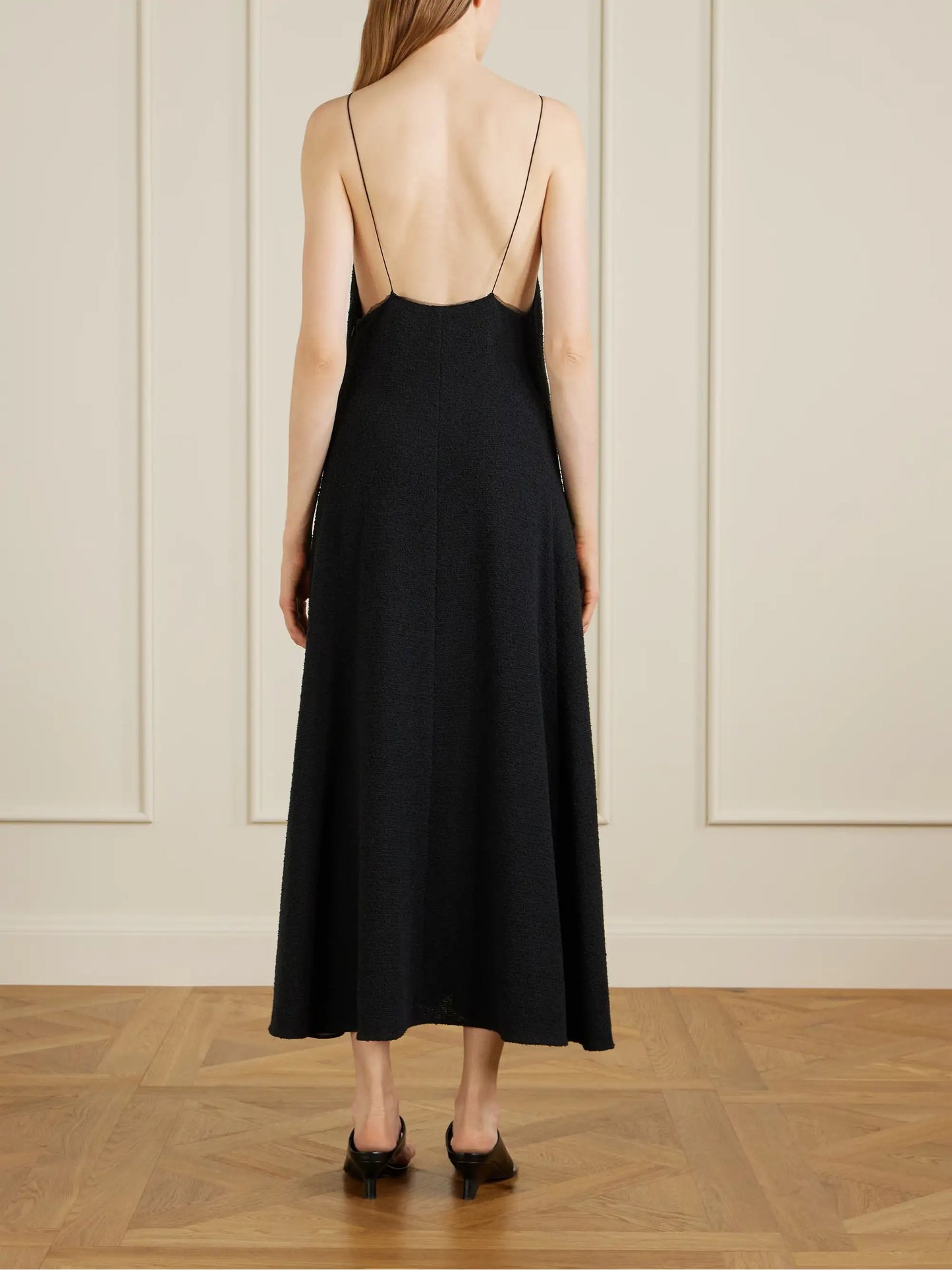 Iben Tulle-trimmed Cotton-blend Midi Dress