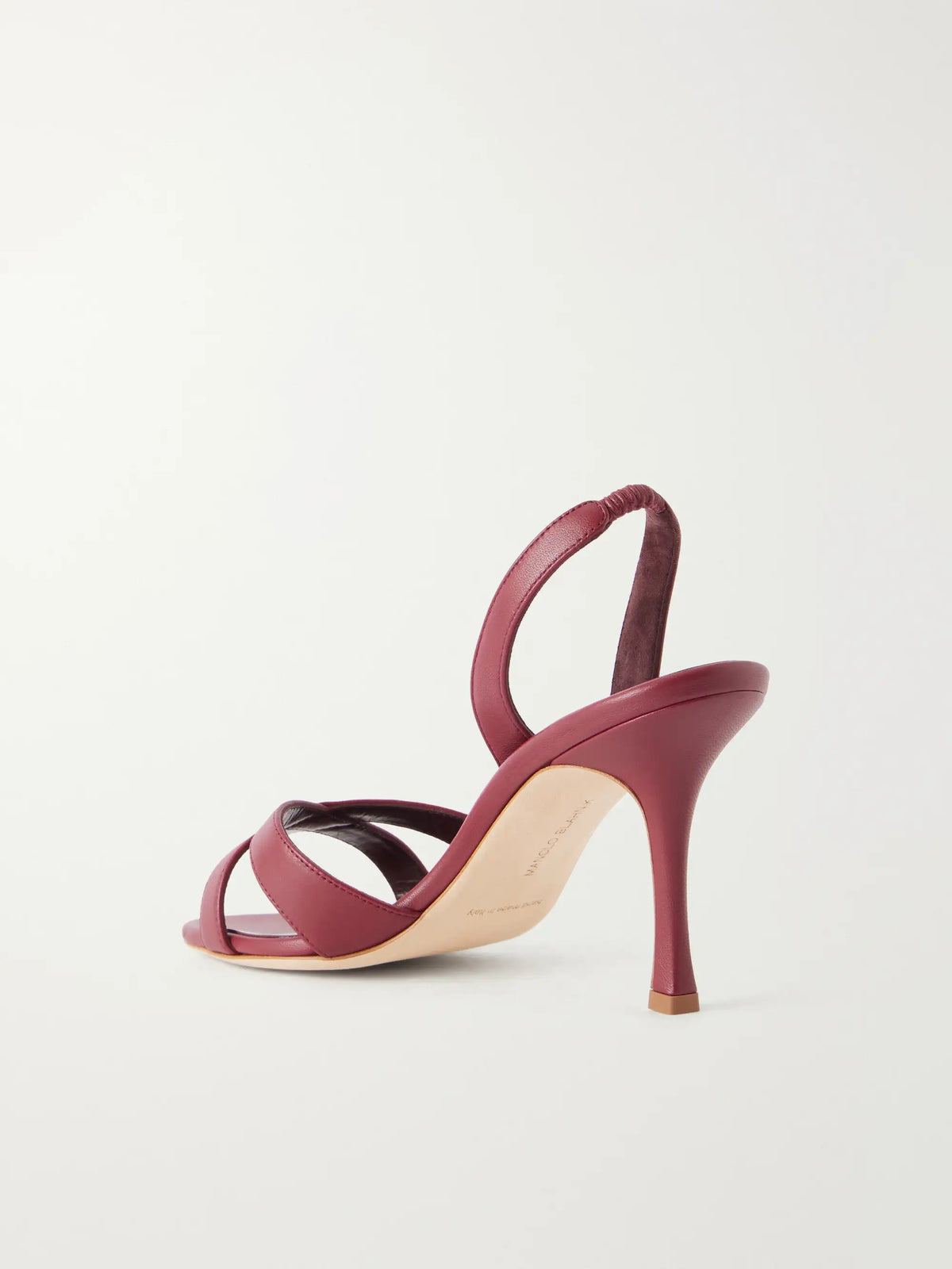 Manolo Blahnik Calassli 90 Leather Slingback Sandals