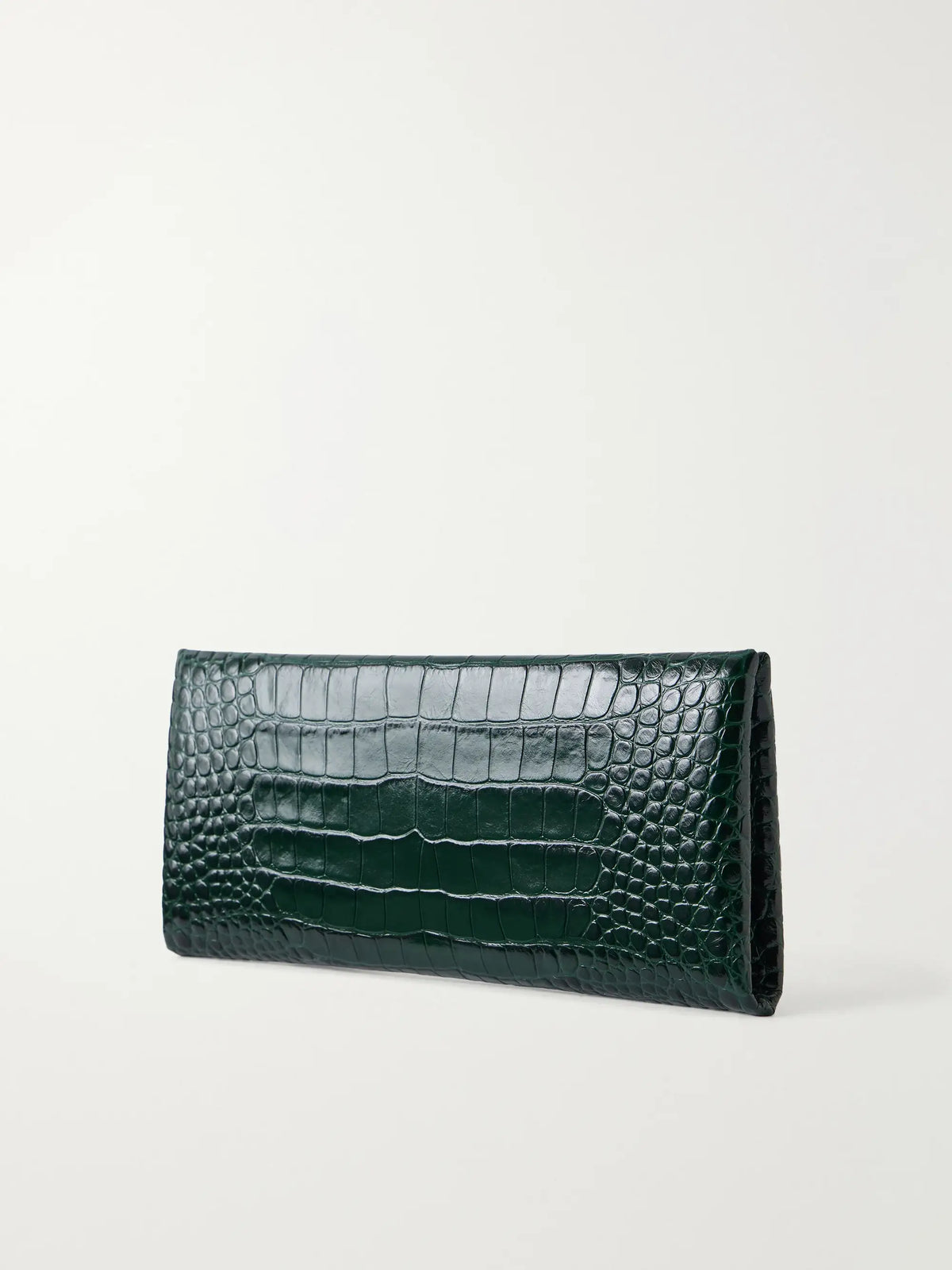 TOM FORD Tumbled Croc-effect Leather Clutch