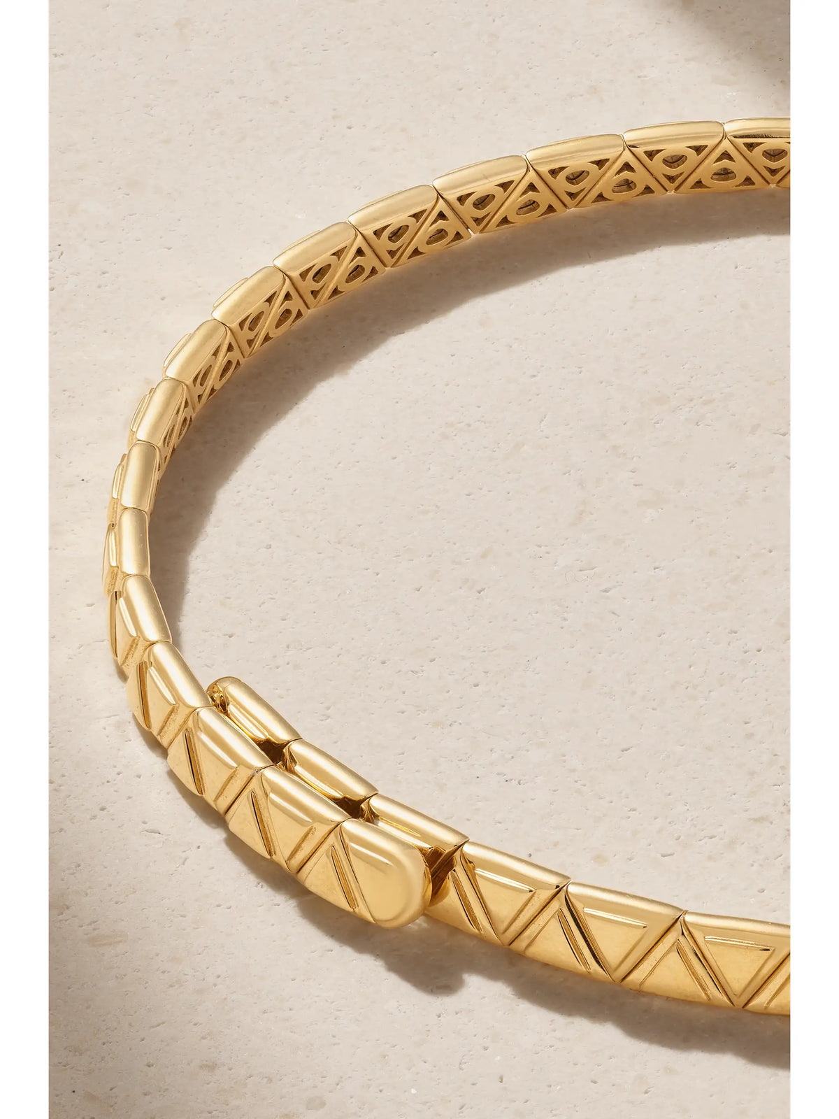 Triangoli 18-karat Gold Diamond Choker